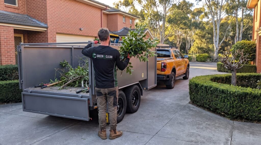 Tree Trimming & Pruning being carried out at an Adelaide strata property by Green & Clean
